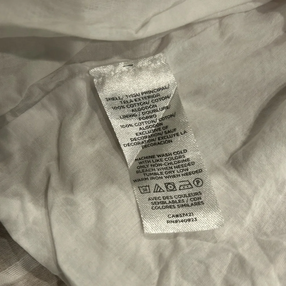 LOFT Floral Embroidered Ruffle Peplum Top Women’s Size Medium - Picture 9 of 9